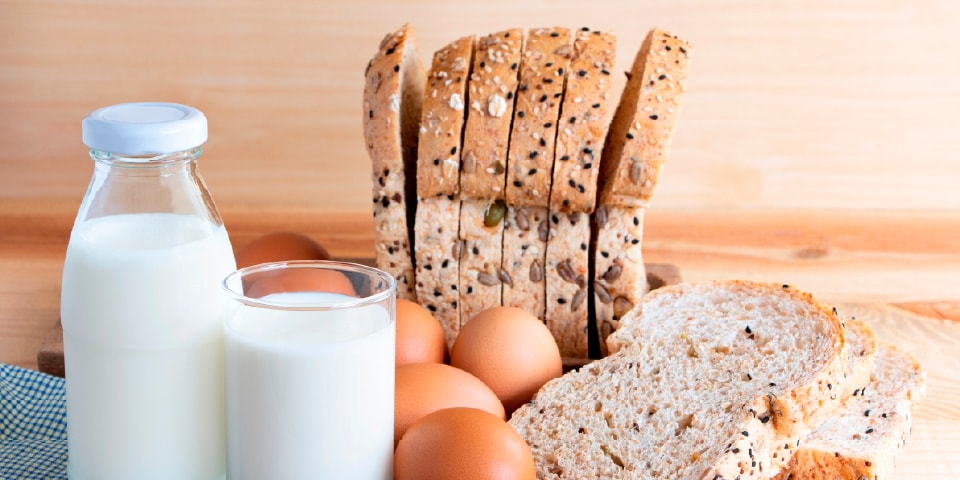 Pan, Lácteos y Huevos